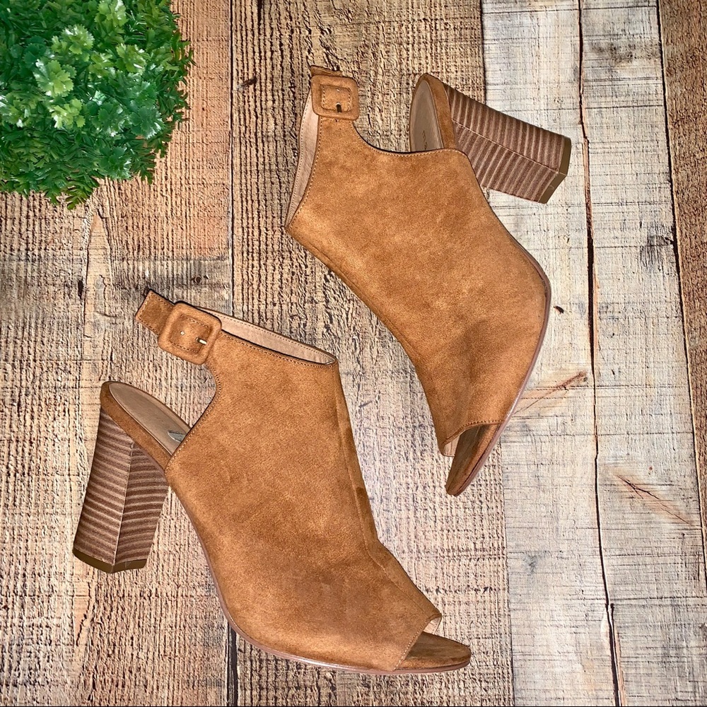 🌵Madden Girl | Brown Open Toe Wedges